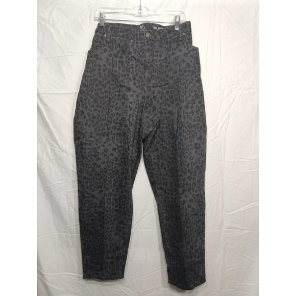 New Directions Leopard Print Gray Curvy Skinny Jean sz 24W - Picture 3 of 16